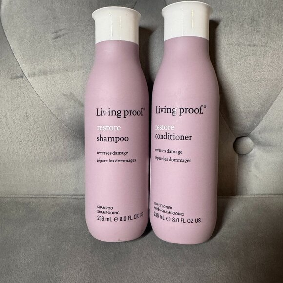 Living Proof Restore Shampoo & Conditioner Duo Set of 2 NEW - Picture 2 of 8